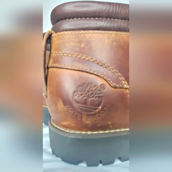 Timberland  Unisex Size Men7M/Women9M -Brown Leather Boots Durable Construction - Picture 6 of 11